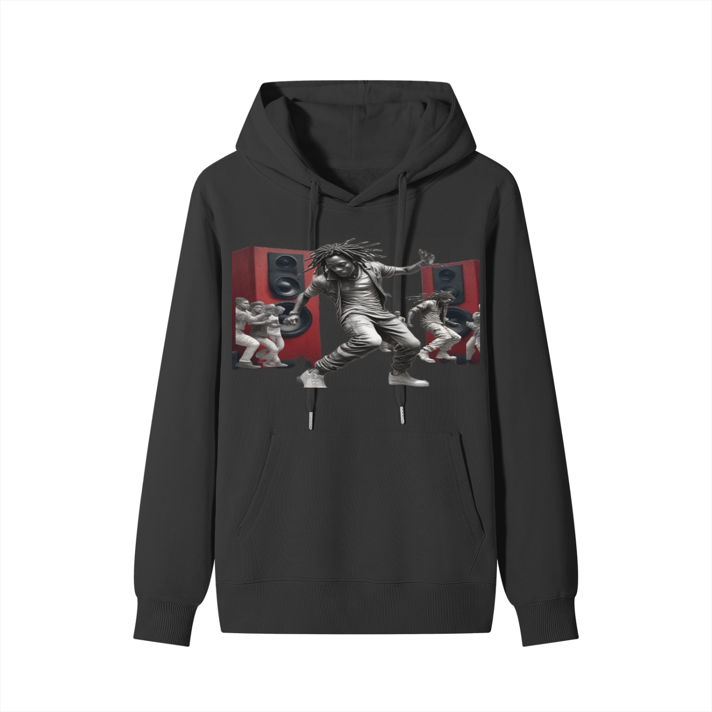 B-Boy in Motion Pullover Hoodie | Hip-Hop Streetwear | Hard Luck Apparel