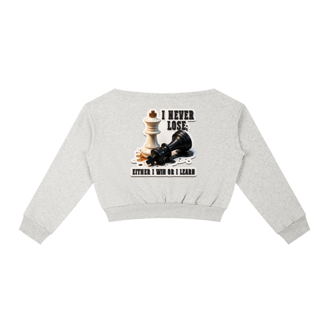 The Last Move Off-the-Shoulder Sweatshirt by HardLuck Apparel