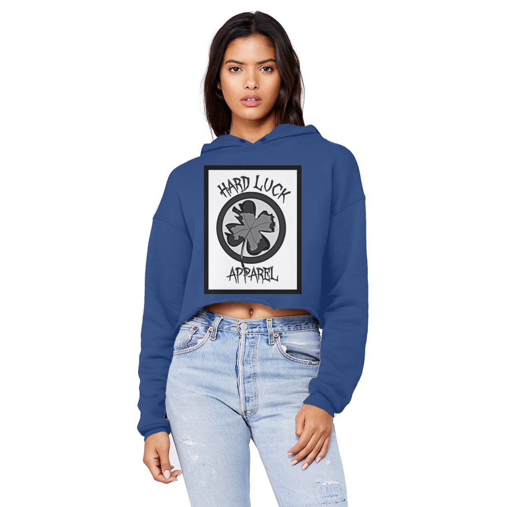 Hard Luck Cropped Raw Edge Boyfriend Hoodie