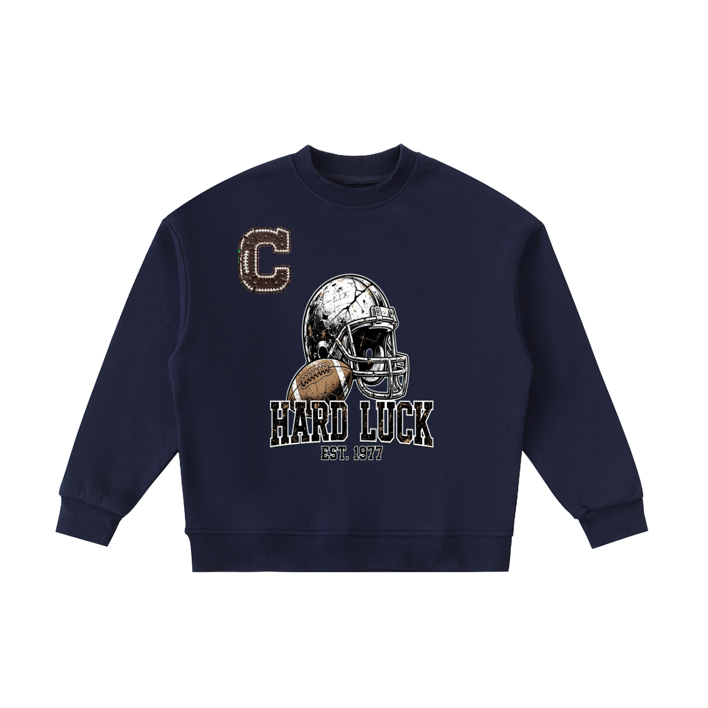 THE HEADHUNTER KIDS CREWNECK - Gridiron Gut Check Youth Crewneck Sweatshirt | Hard Luck Apparel