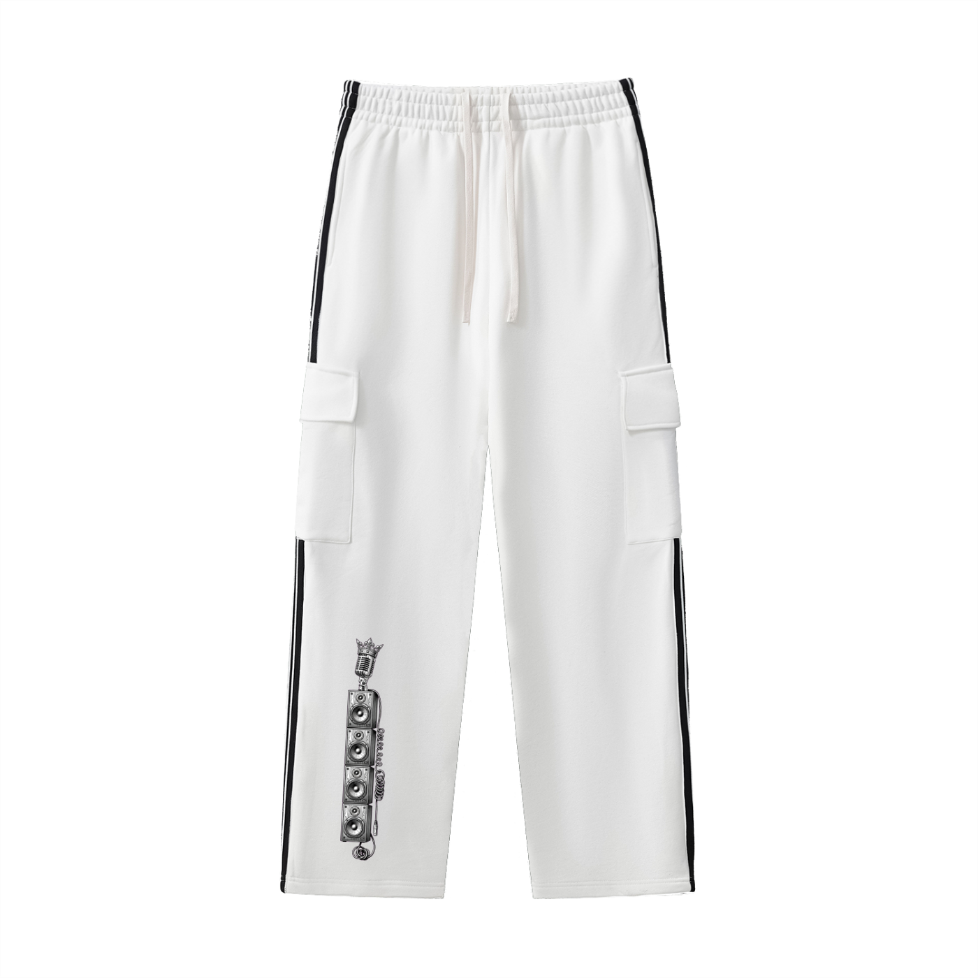 Solid Wall of Sound Side Stripe Straight-Leg Pants