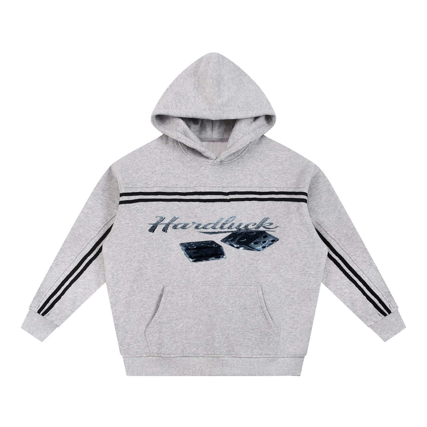 Black Ice  Roll The D- ice. Sun Fade Contrast Tape Fleece Hoodie