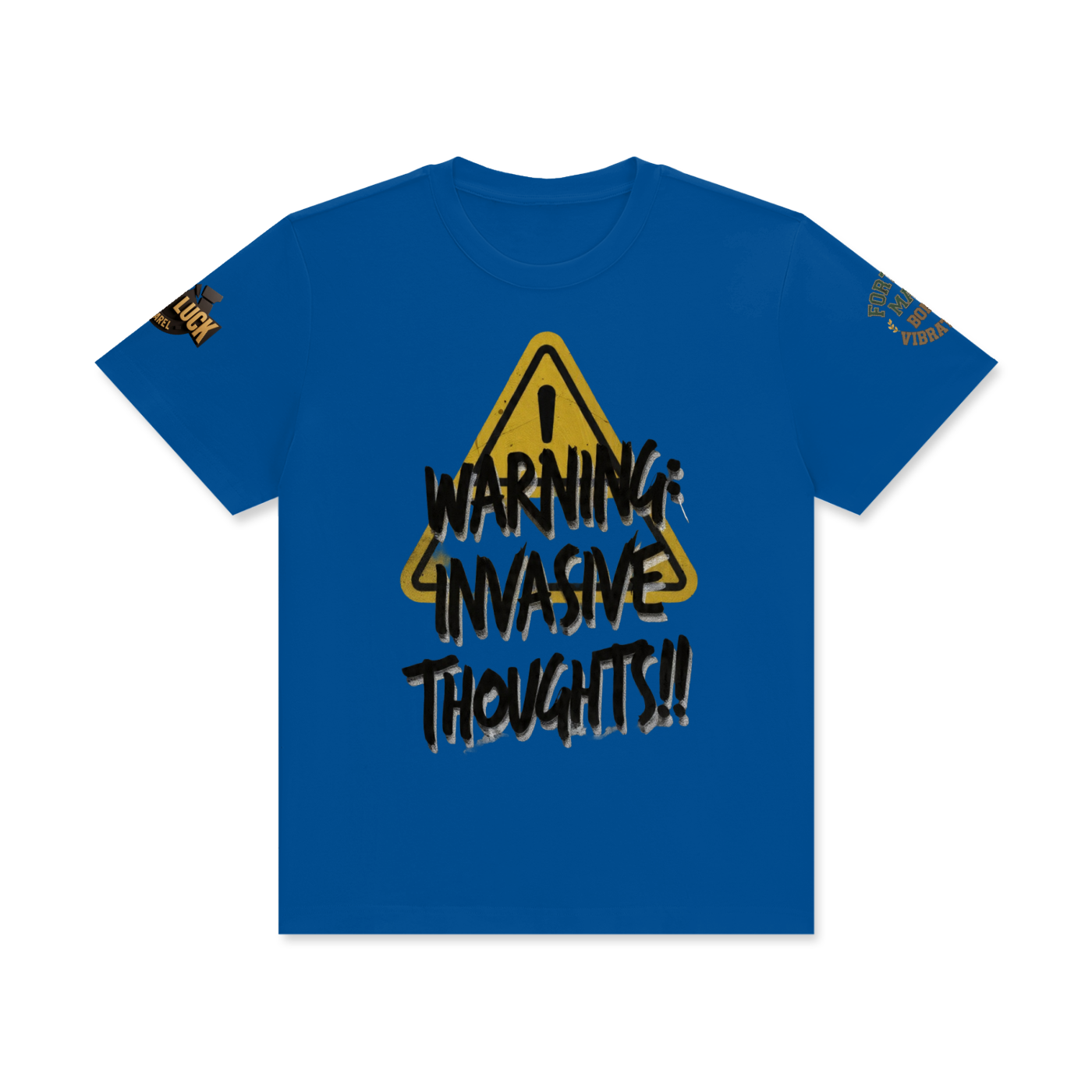 invasive  thoughts  Classic Crew Neck Cotton T-Shirt