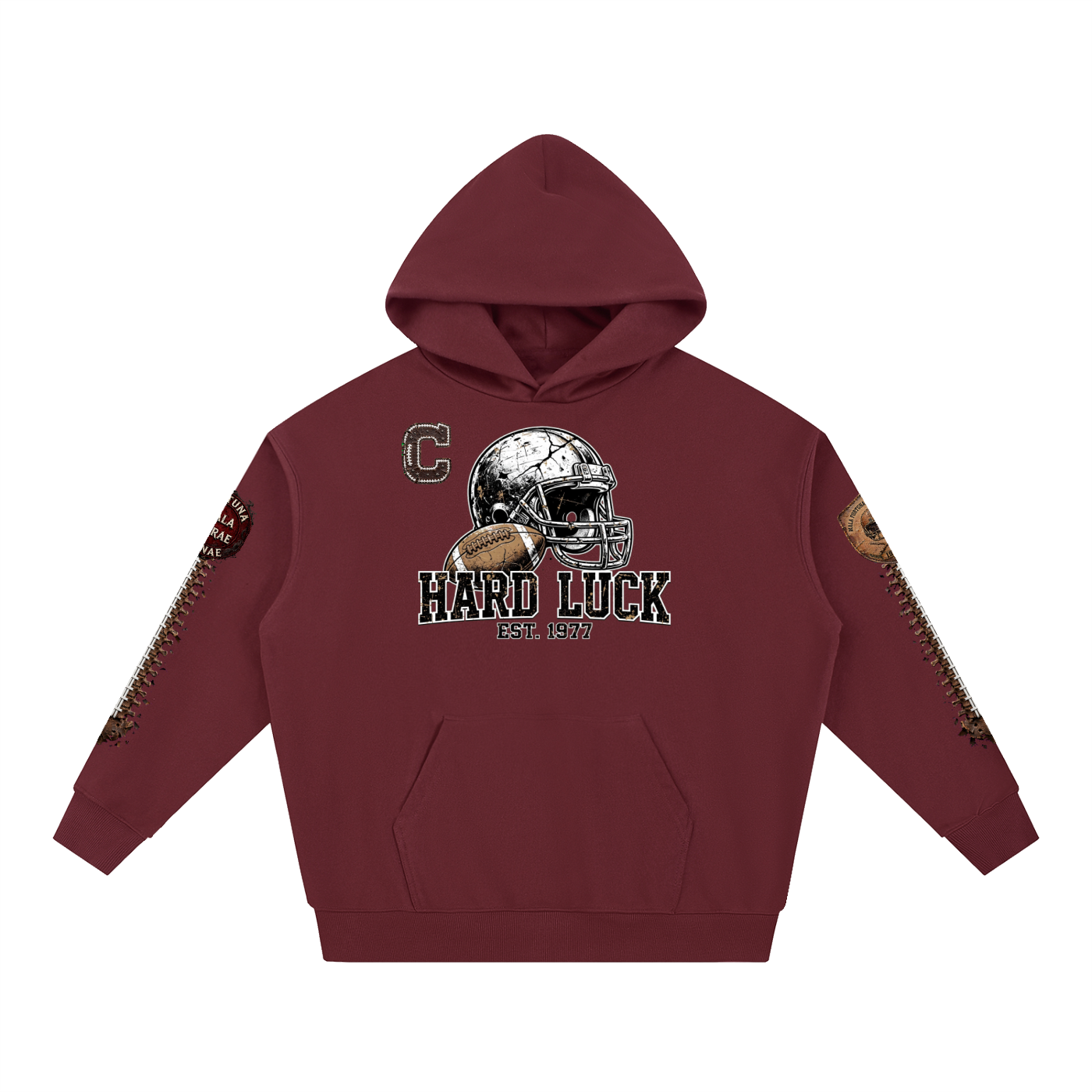 GRIDIRON GUT CHECK — HEADHUNTER 77 CAPTAIN HEAVYWEIGHT HOODIE