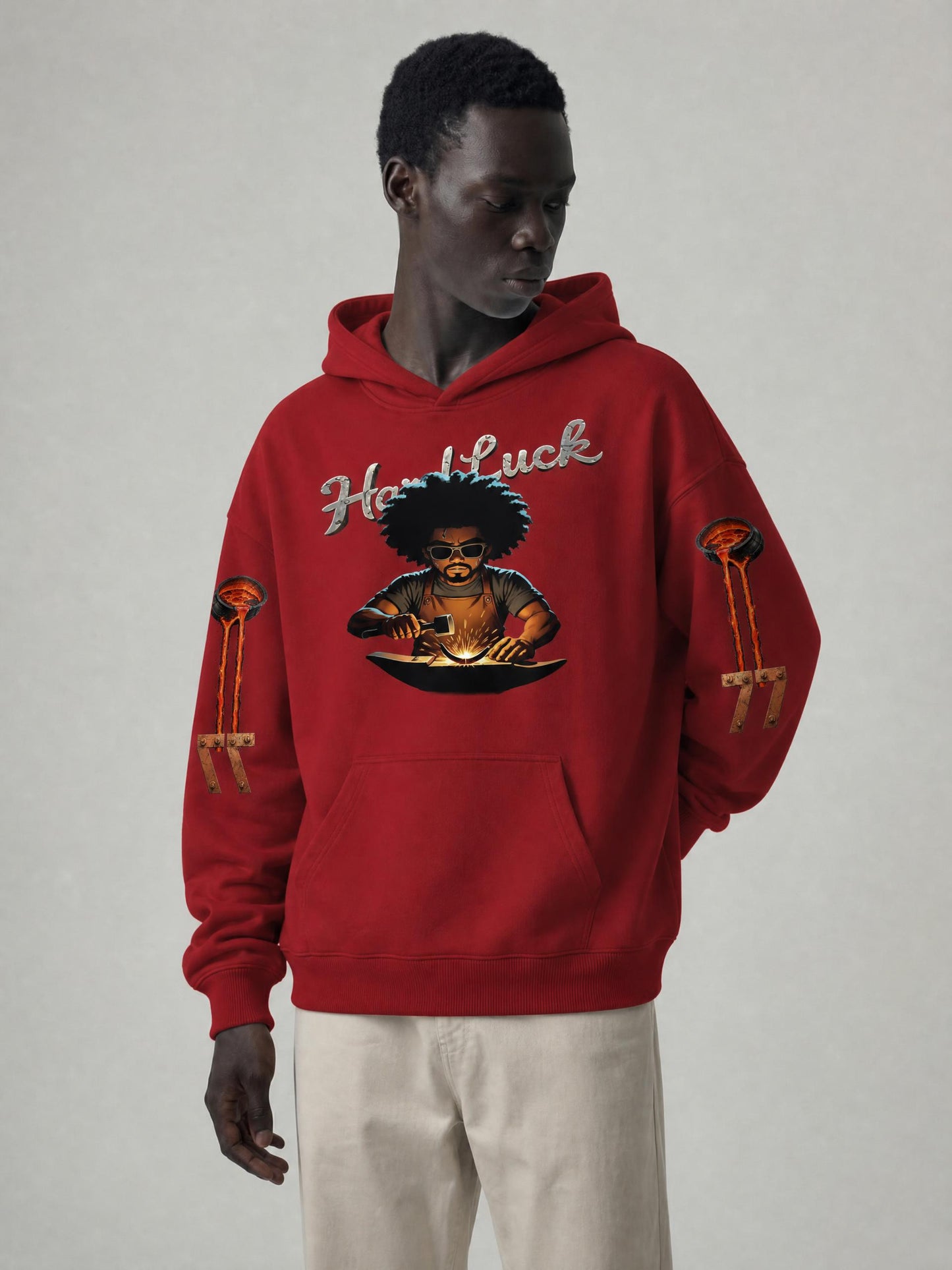 Blacksmith Forged 2.0 Hoodie | Heavyweight Streetwear Pullover | Hard Luck Apparel
