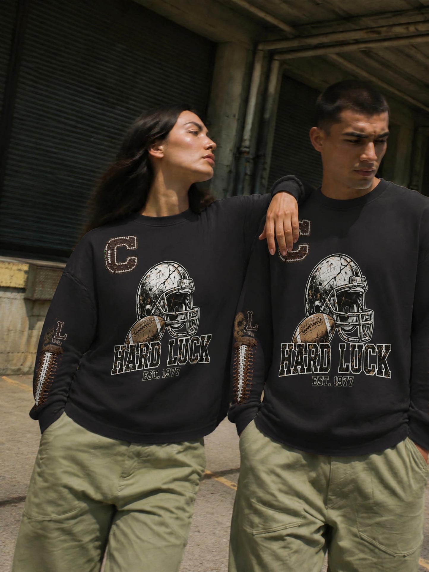Hard Luck Apparel - Gridiron Gut Check Headhunter 77 Captain Long Sleeve Tee