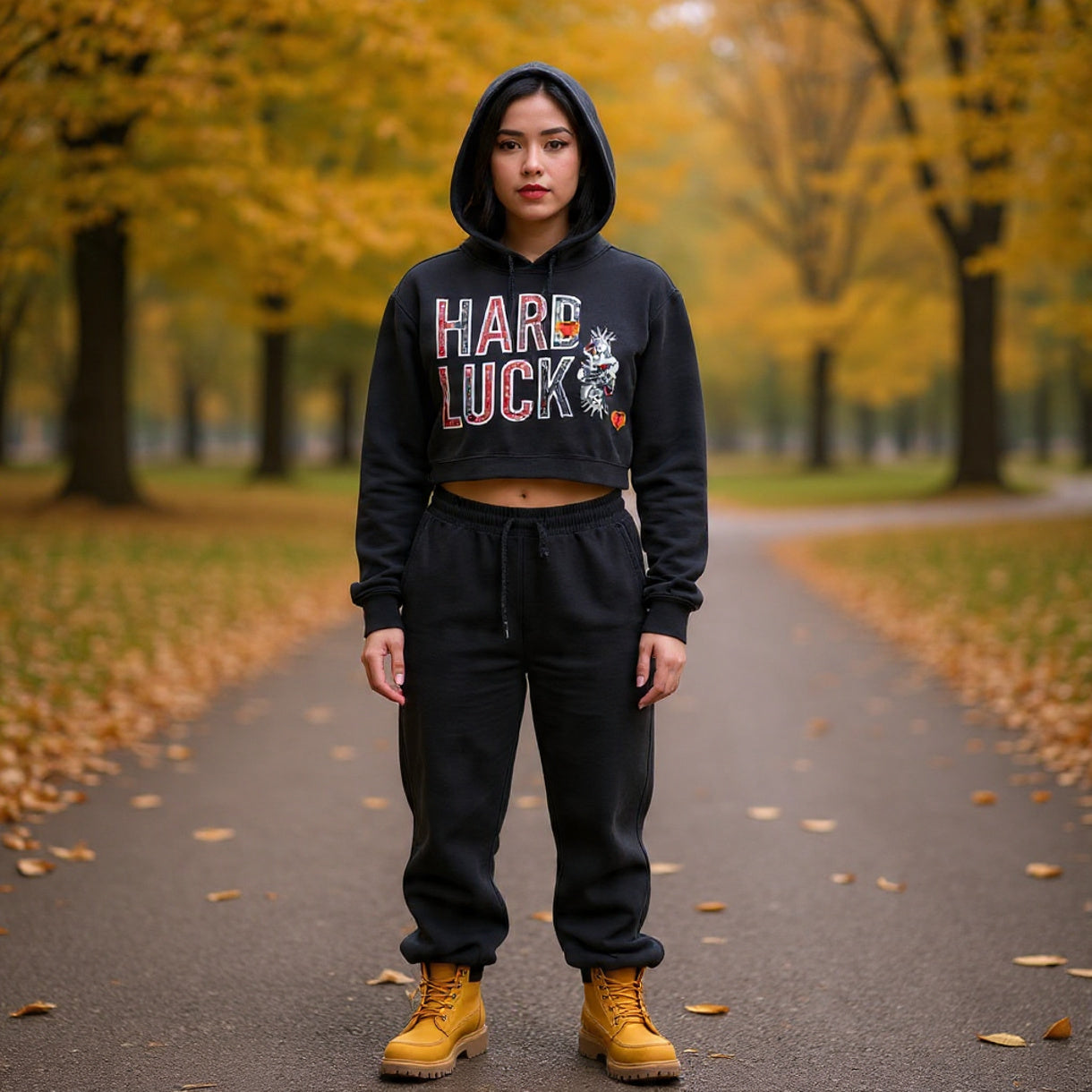 Queens Gambit Essential Cropped Hoodie