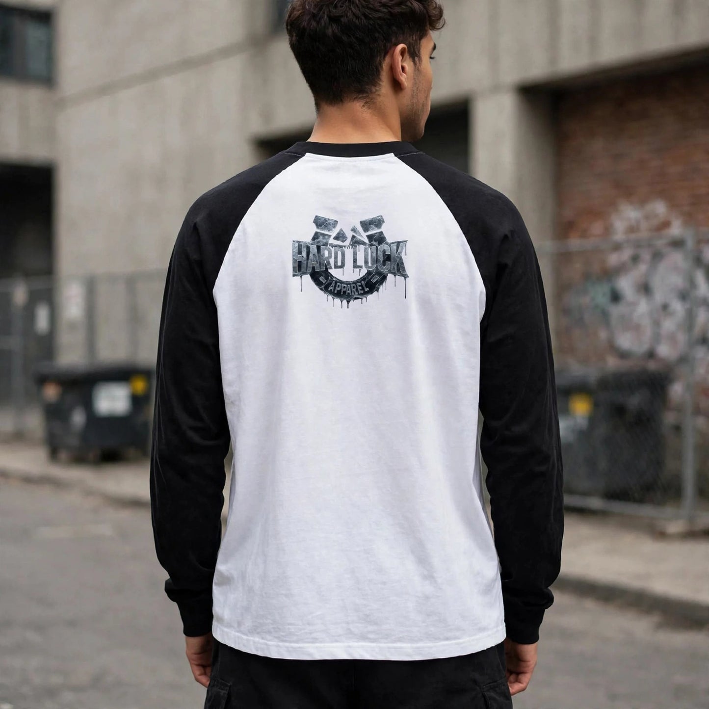 Black Ice Roll the D-Ice Color Blocked Raglan Long Sleeve T-Shirt