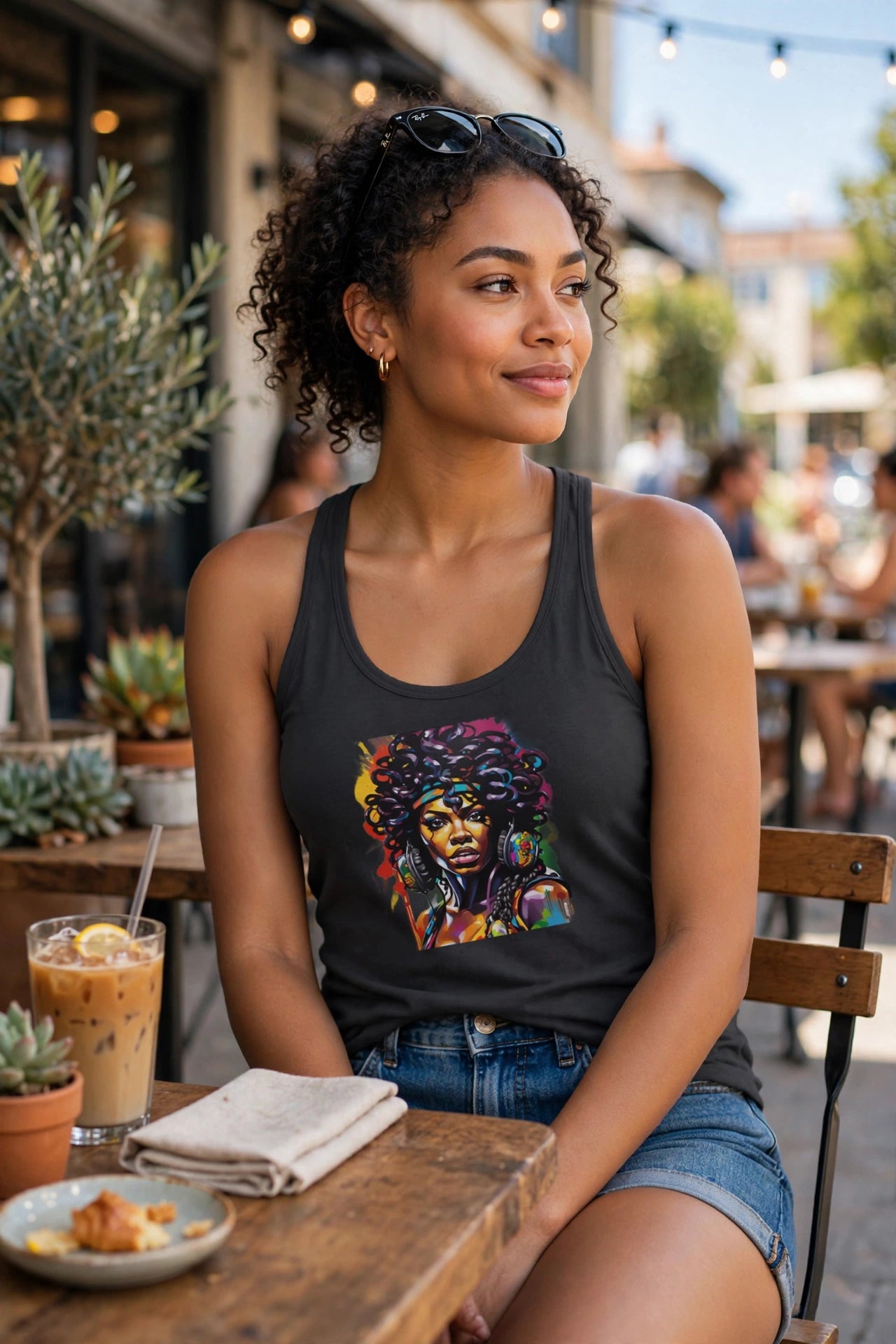 Special K Ebony Women's Ideal Racerback Tank | Inspired Streetwear Tank | Hard Luck Apparel