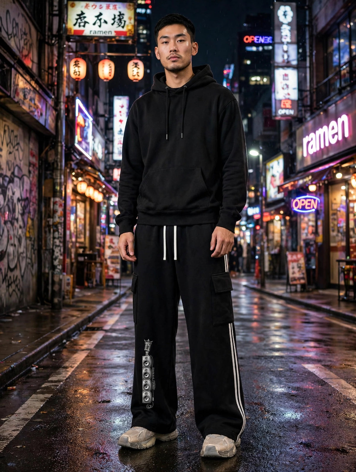 Solid Wall of Sound Side Stripe Straight Leg Pants | Hard Luck Apparel Streetwear