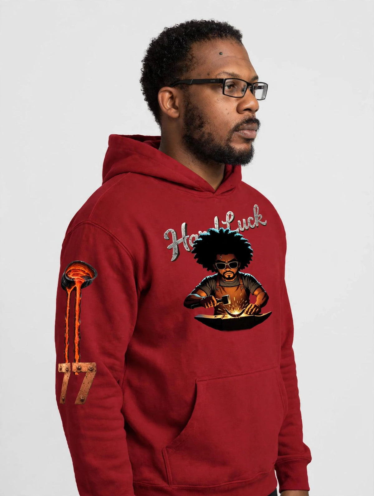Blacksmith Forged 2.0 Hoodie | Heavyweight Streetwear Pullover | Hard Luck Apparel