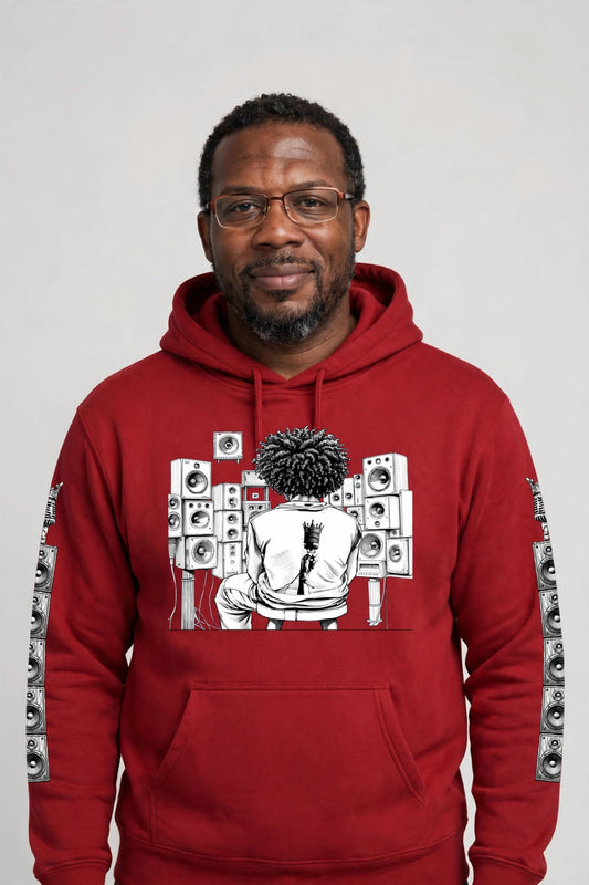 Solid Wall of Sound Graphic Hoodie | DJ & Streetwear | Hard Luck Apparel