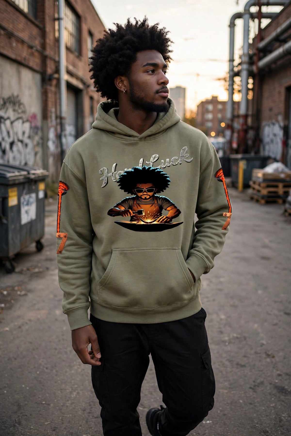 Blacksmith Forged 2.0 Hoodie | Heavyweight Streetwear Pullover | Hard Luck Apparel