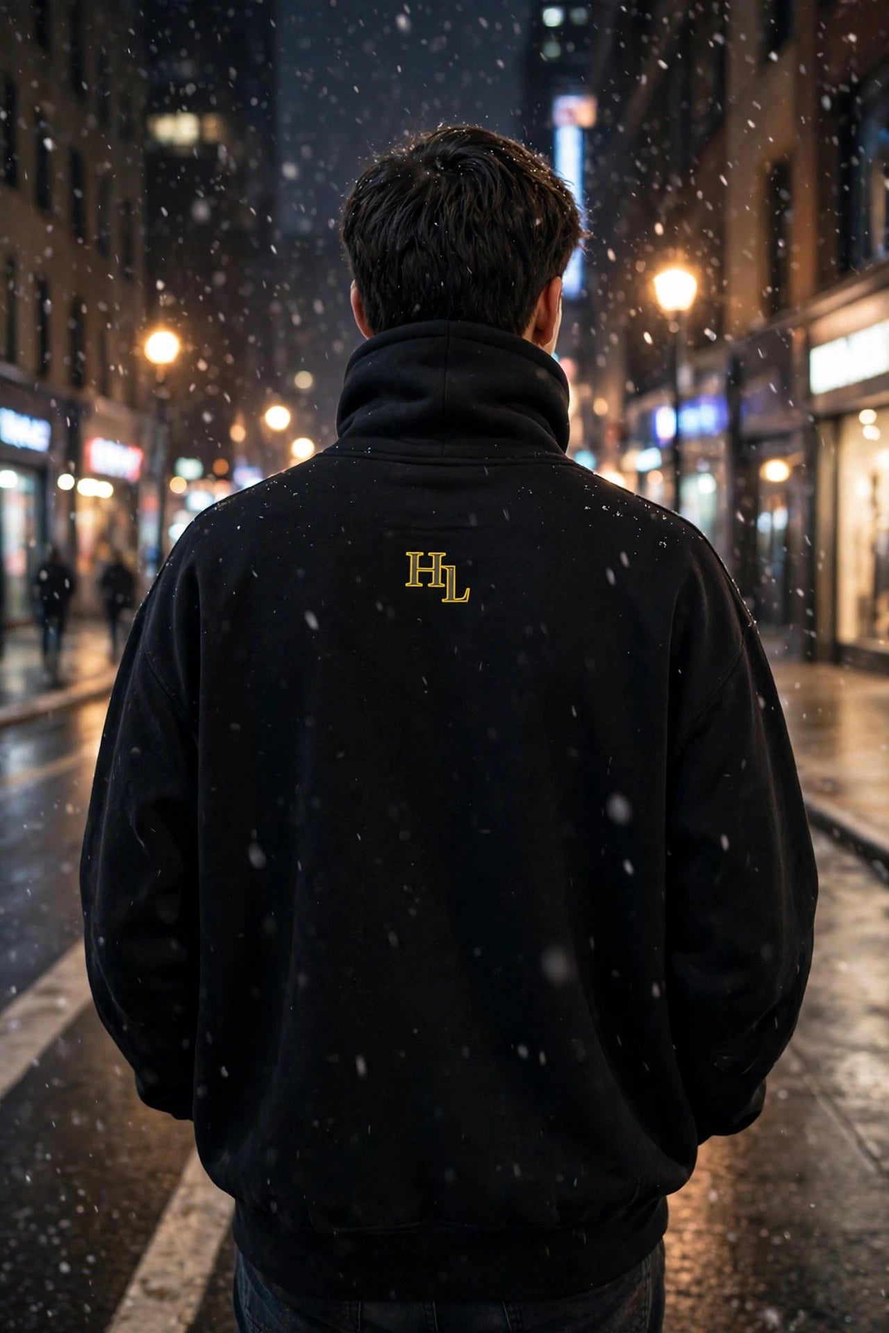 Bus Stop High Neck Fleece Hoodie | Heavyweight Streetwear Pullover | Hard Luck Apparel