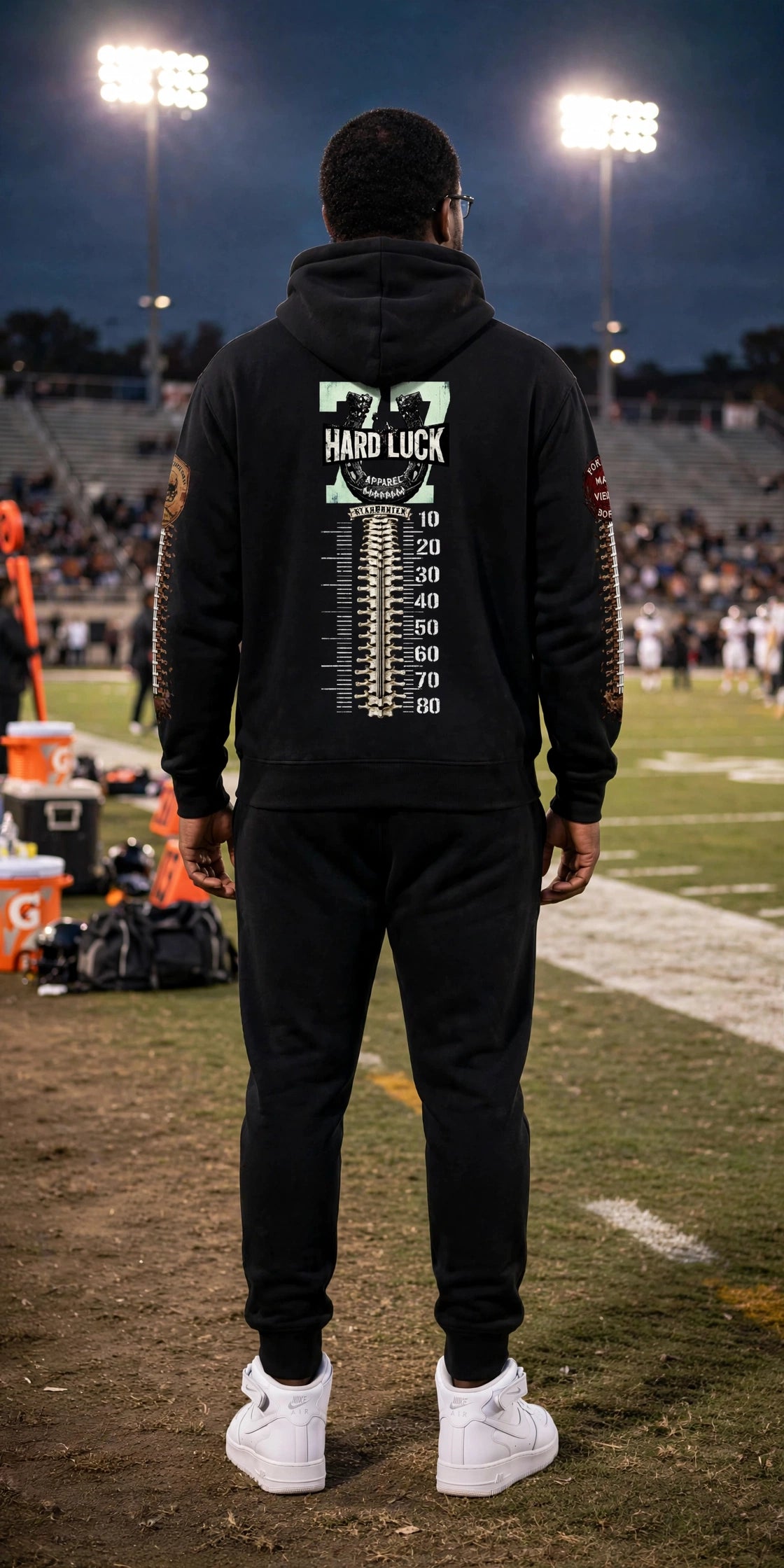GRIDIRON GUT CHECK — HEADHUNTER 77 CAPTAIN HEAVYWEIGHT HOODIE