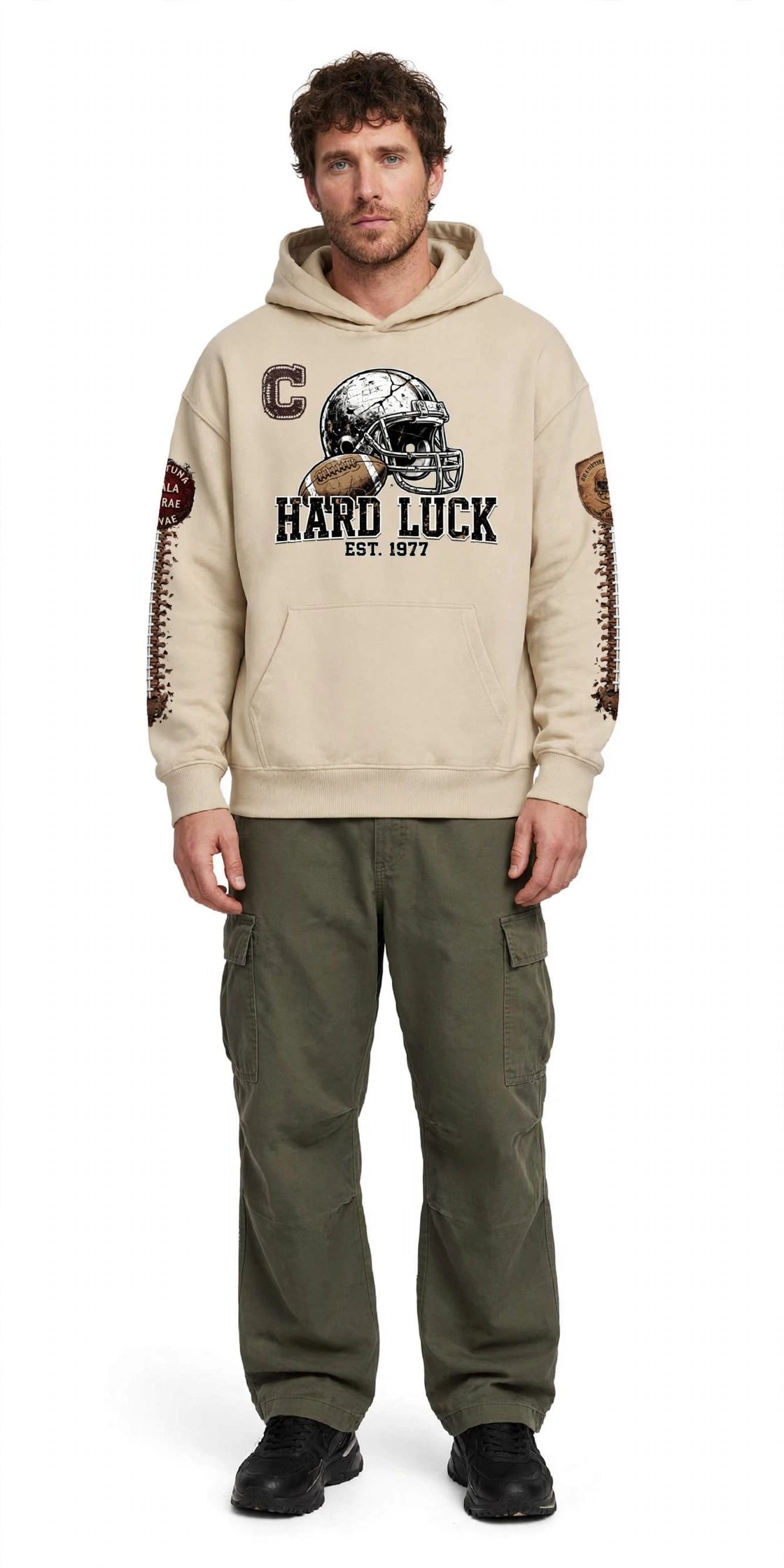 GRIDIRON GUT CHECK — HEADHUNTER 77 CAPTAIN HEAVYWEIGHT HOODIE