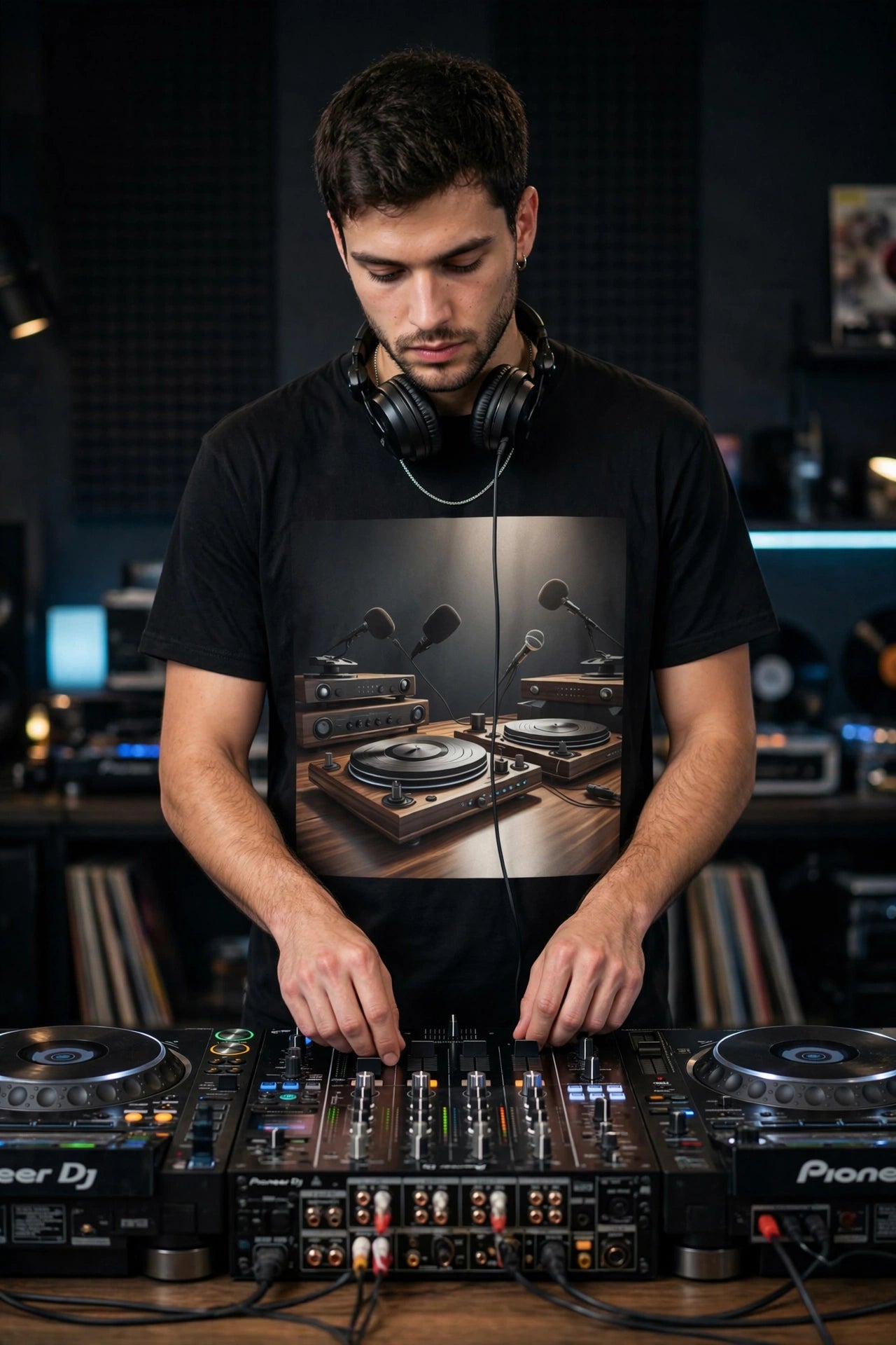 A Few Turntables & Some Mics Hip Hop Graphic Tee