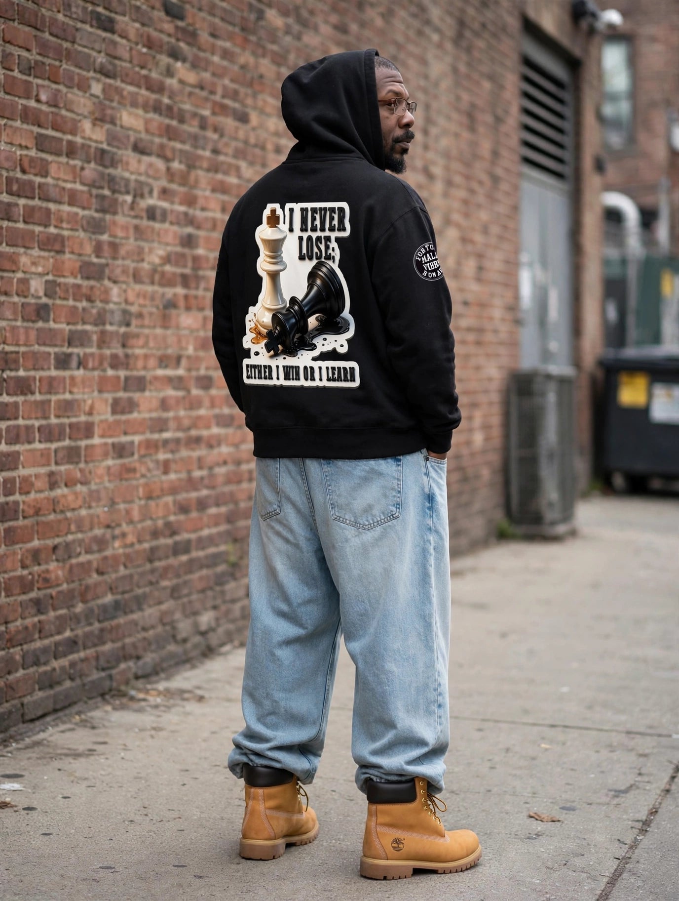 The Last Move Oversize Fleeced Hoodie