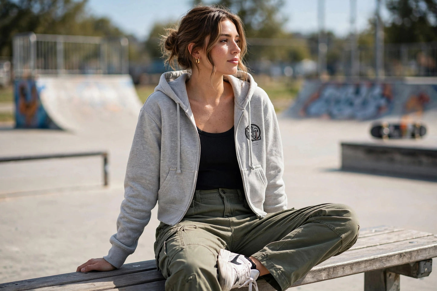 The Lucky Lolli Zip-Up Hoodie | Women’s Streetwear Graphic Hoodie | Hard Luck Apparel