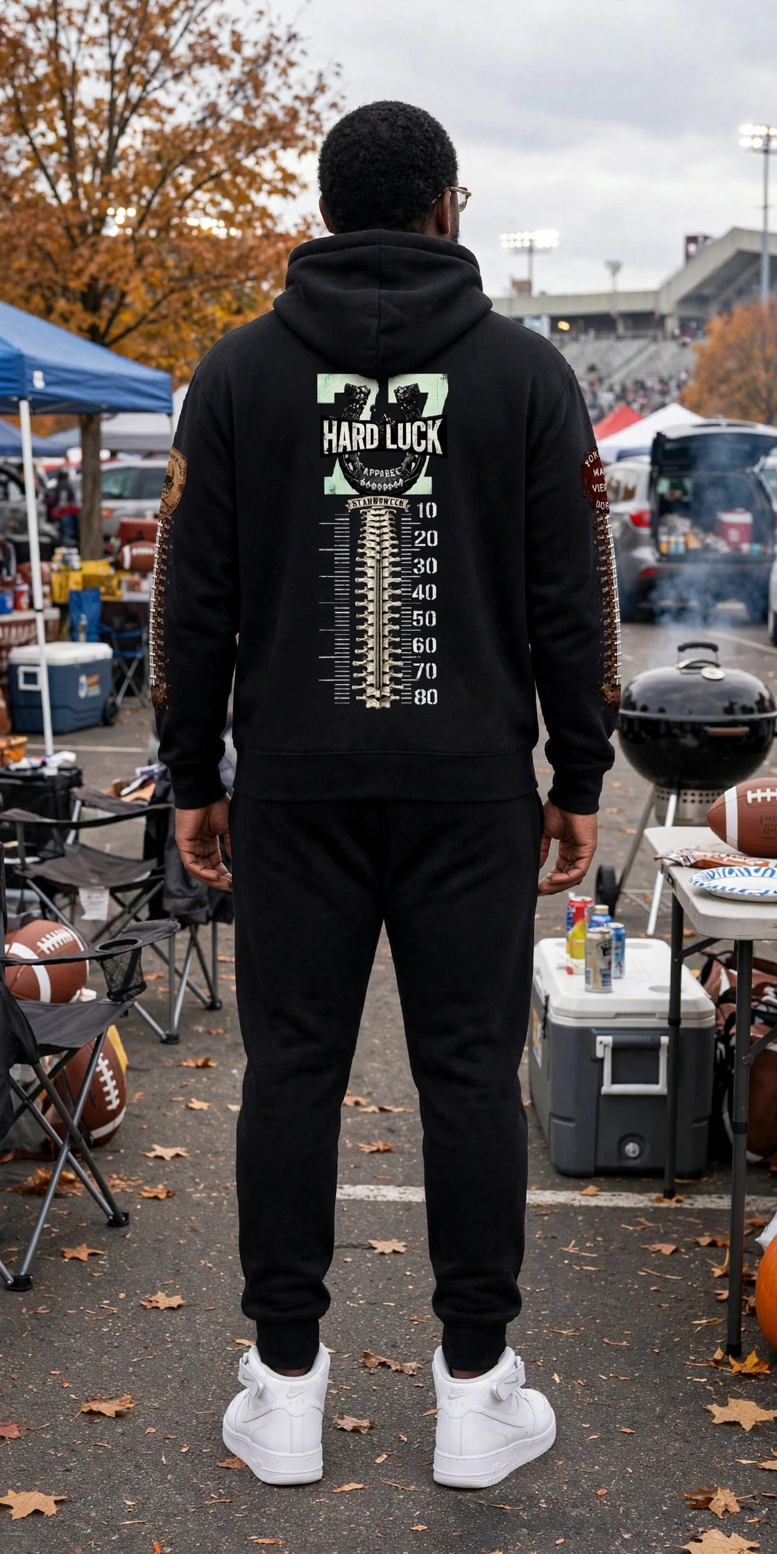 GRIDIRON GUT CHECK — HEADHUNTER 77 CAPTAIN HEAVYWEIGHT HOODIE