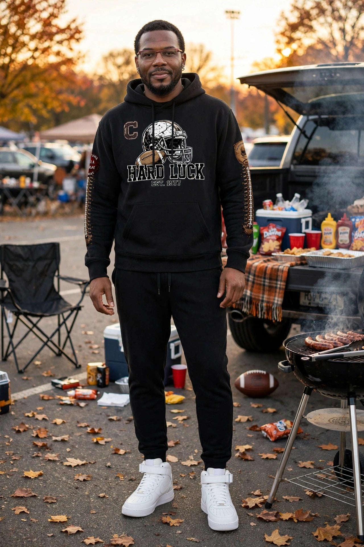 GRIDIRON GUT CHECK — HEADHUNTER 77 CAPTAIN HEAVYWEIGHT HOODIE