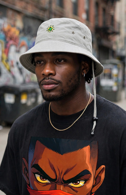 Waltnice Wide Brim Bucket Hat | Premium Streetwear Sun Hat | Hard Luck Apparel